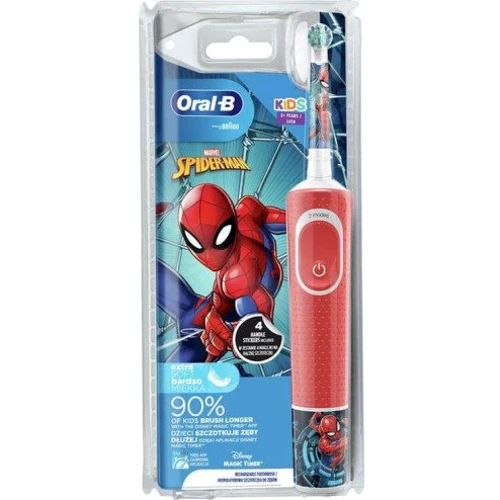 Зубная щетка Braun Oral-B Vitality Kids Spider D100.413.2K T: Технология чистки возвратно-вращательная