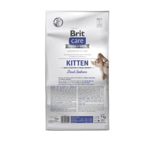 Корм сухий Brit Care Cat GF Kitten Gentle Digestion Strong Immunity для кошенят з лососем 7 кг (8595602565054): Вік Котята