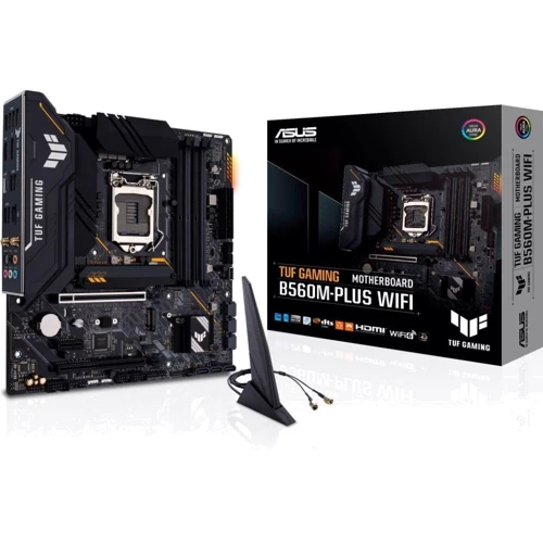 ASUS TUF GAMING B560M-PLUS WIFI: Оперативная память 4xDDR4 5000 МГц, до 128 ГБ