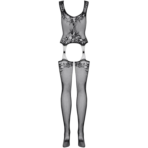 Бодистокинг Obsessive Bodystocking F221 black XL/XXL