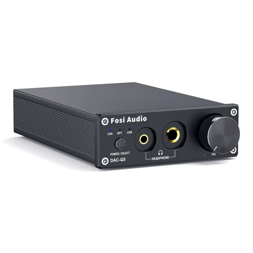 Fosi Audio SPDIF/Coaxial на RCA/3.5/6.35 DAC-Q5 Black