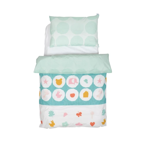 Комплект постельного белья Twins Organic Line Animals mint ментол 5091-OL-021: Тип постельный комплект