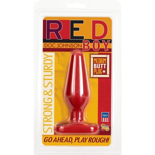 Анальная пробка Doc Johnson Red Boy - Medium 5.5 Inch