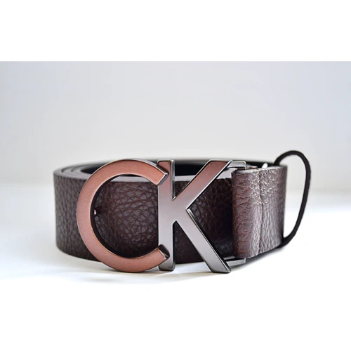 Чоловічий ремінь Calvin Klein коричневий (601396185311)