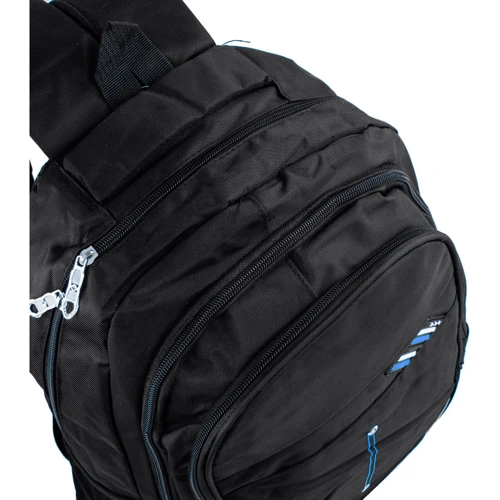 Чоловік рюкзак Valiria Fashion чорний (3DETBH7004-6): Застібка Блискавка