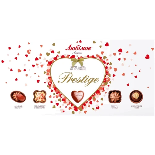 Конфеты Любимов Престиж Ассорти 286 г (4820075504397): Вес, г 286