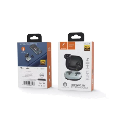 Наушники SkyDolphin SL23 Black (SDBTE-000182): Тип конструкции вкладыши