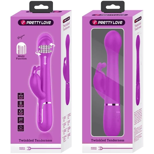 Вибратор с поступательным движением LYBAILE Pretty Love Dejon Purple (BW-500014)