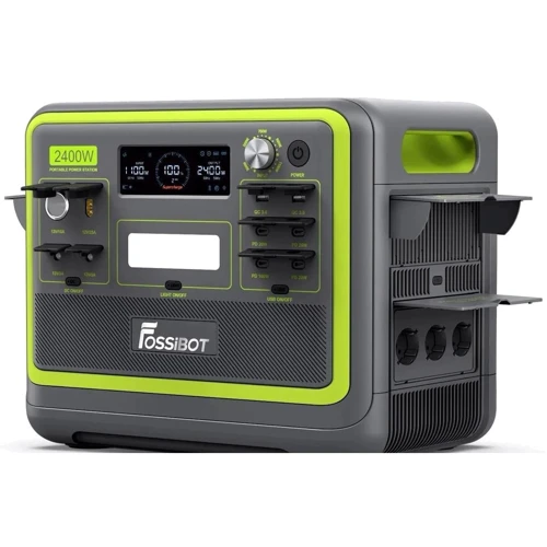 Зарядная станция Fossibot F2400 2048Wh 2400W Green: Выходы потребителей 220V, Автоприкуриватель, USB-C, USB-A