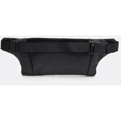 Мужская поясная сумка Borsa Leather черная (K1ky614bl-black): Пол Мужской