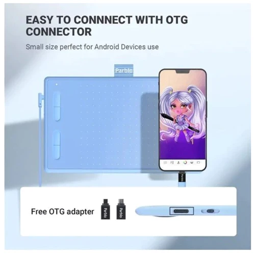 Графічний планшет Parblo Ninos N7B Blue (NINOSN7BB) UA: Multitouch немає