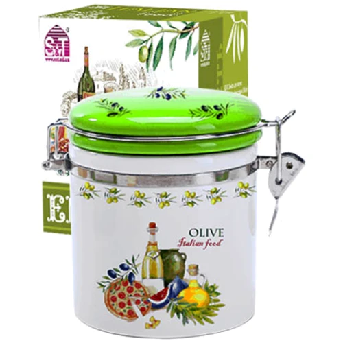 Емкость для сыпучих продуктов S&T "Итальянские блюда" 0.75 л 9.5х11 см (629-13)