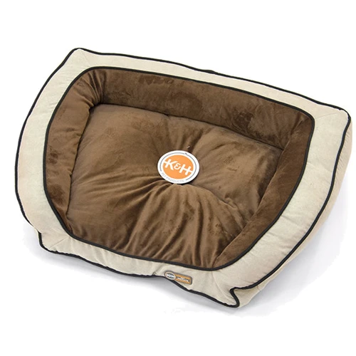 Лежак K&H Bolster Couch для собак коричневый размер S