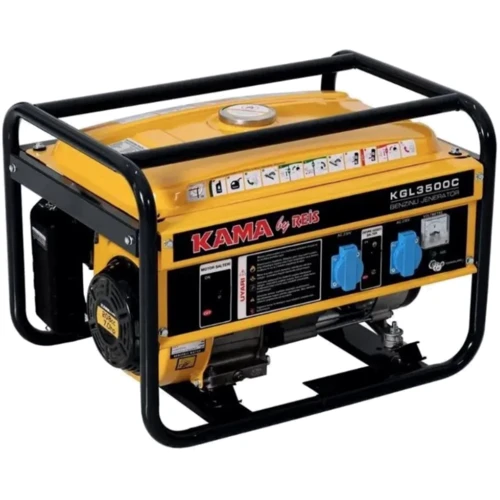 Генератор бензиновый KAMA KGL3500C, однофазный 230V, 50Hz, 3.5KVA