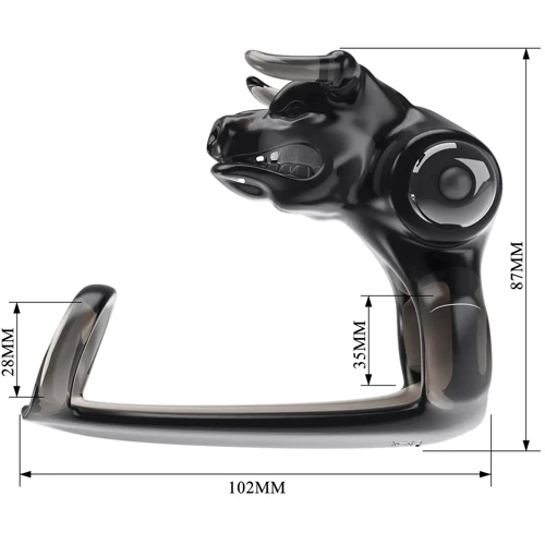 Насадка с вибрацией LYBAILE Pretty Love Bull Warrior Black (BI-210333)