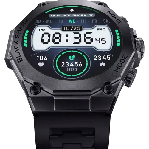 Смарт-часы Black Shark S1 Pro Black (UA): Материал корпуса металл