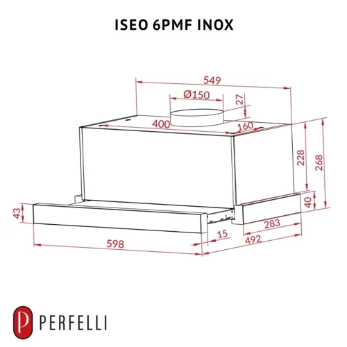 Вытяжка Perfelli ISEO 6PMF INOX фото 11