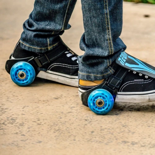 Ролики Neon Street Rollers синие (N100735): Расположение колес квады (quads)