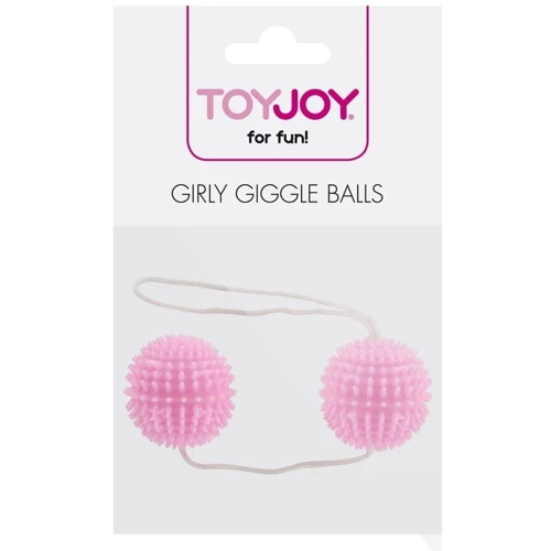 Вагинальные шарики Girly Giggle, 3 см, светло-розовый