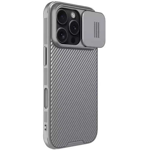Чехол для iPhone Nillkin CamShield Pro Titanium Gray for iPhone 16 Pro: Материалы Пластик