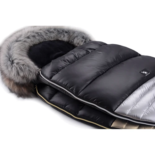 Зимовий конверт Cottonmoose Moose Shine silver (чорний-срібло)