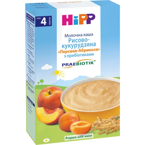 Молочна Каша Персик-Абрикос рис-кукурудзяна з пробіотиками (9062300140092)