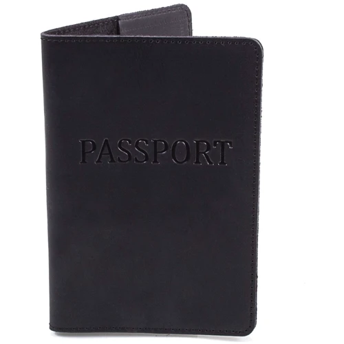 Чоловіча обкладинка для документів DNK Leather чорна (DNK-Pasport-Hcol-J)