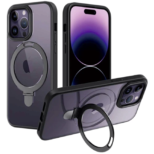 Чехол для iPhone FJ Gears AluCase with MagSafe Stand Black (CSB150301BLK) for iPhone 15