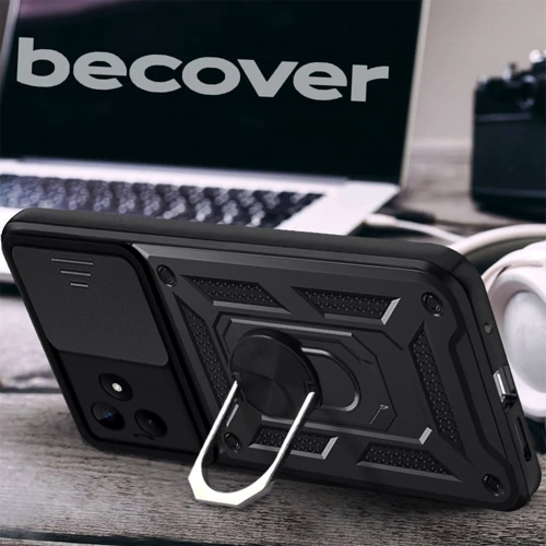 Чехол для телефонов BeCover Military Black for Realme C53 (710701): Материал TPU (термополиуретан) и пластик