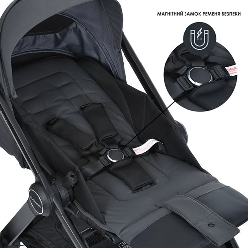 Коляска детская 2 в 1 El Camino Genesis Taupe Gray (ME 1126 Taupe Gray) фото 7