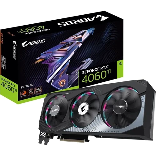Видеокарта GIGABYTE AORUS GeForce RTX 4060 Ti ELITE 8G (GV-N406TAORUS E-8GD)