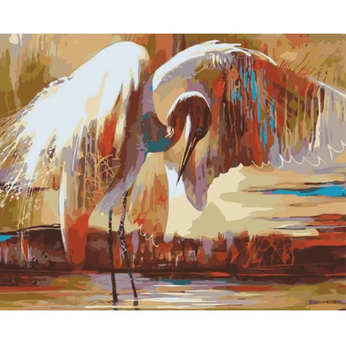 Картина за номерами ідейка. Тварини, птахи "Крила щастя" 40x50см (KHO4011)