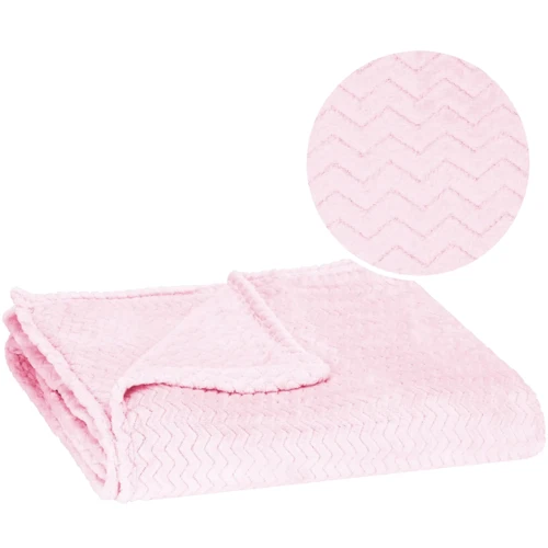 Плед Springos Extra Soft 130x180 см розовый (HA7128): Материал полиэстер