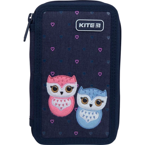 Пенал без наполнения Kite Education Lovely owls K21-623-1, 2 отделения