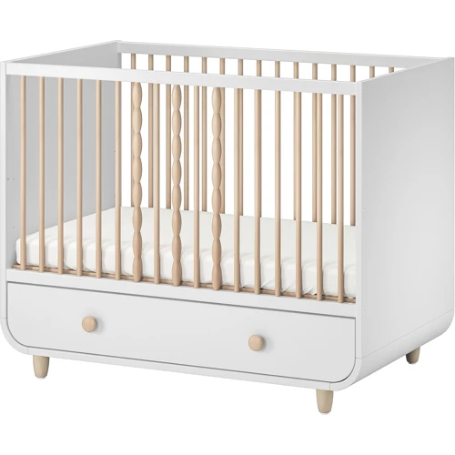 Кровать с ящиком ІКЕА MYLLRA 60х120 см белый (904.835.84): Тип классическая