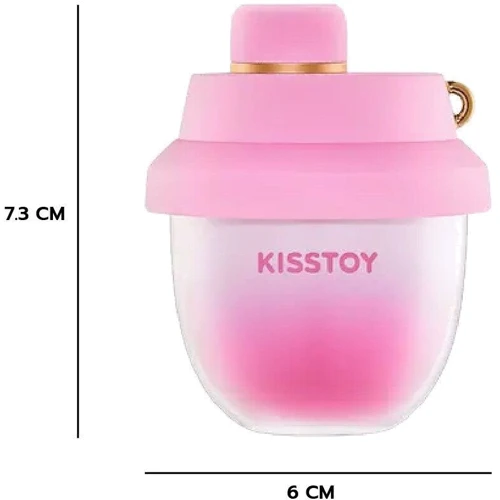 Вакуумный стимулятор-брелок KISSTOY Kiss Pods, 5 уровней интенсивности + Turbo-режим, 2 насадки