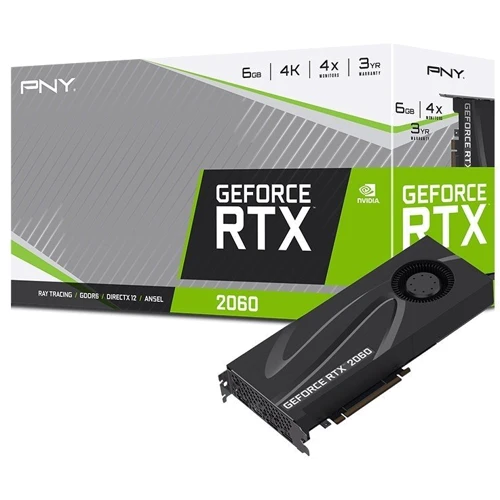 Видеокарта PNY GeForce RTX 2060 Blower Design 6GB (VCG20606BLMPB)