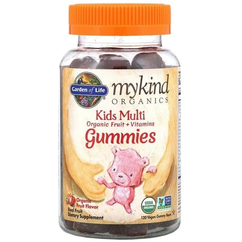Garden of Life Kids Multi MyKind Organics Мультивитамины для детей Вкус Фруктовый 120 мармеладных мишек