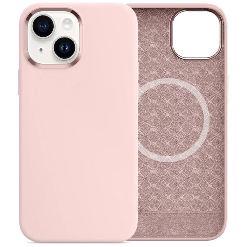 Чехол для iPhone Comma Magnetic Silicone Nature Series Pink for iPhone 15 Plus