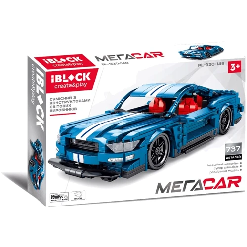 Конструктор IBLOCK PL-920-149 737дет., МЕГАCAR