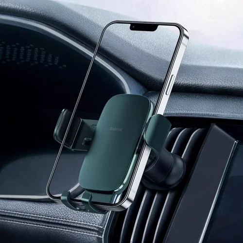 Держатель Baseus Car Holder Air Vent Metal Age 2 Gravity Green (SUJS000006) фото 5