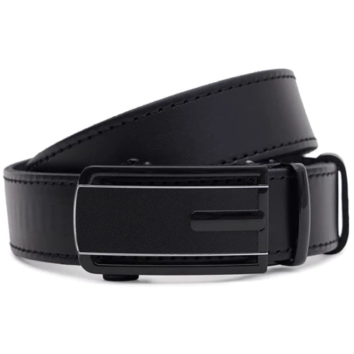 Мужской ремень Borsa Leather черный (125v1genav38-black)