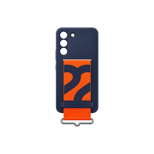 Чохол для телефона Samsung Silicone with Strap Cover Navy (EF-GS901TNEGRU) для Samsung S901 Galaxy S22: Плівка в комплекті нет