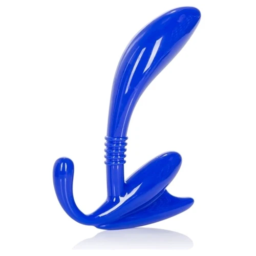 Анальная пробка Apollo Curved Prostate Probe, синий