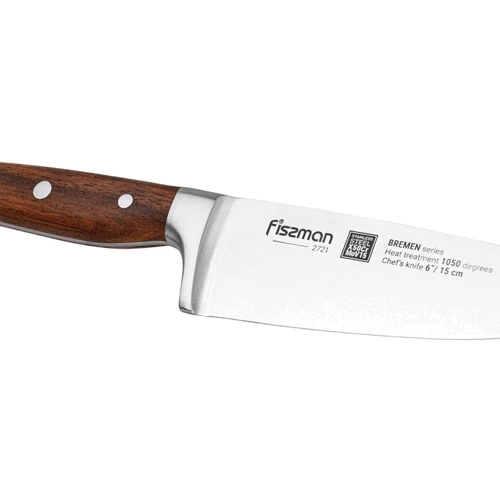 Нож поварской Fissman Bremen 15 см (2721): Рукоятка Дерево