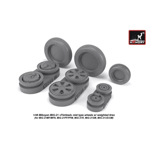 Колеса для літака Armory МіГ-21 Fishbed, середній