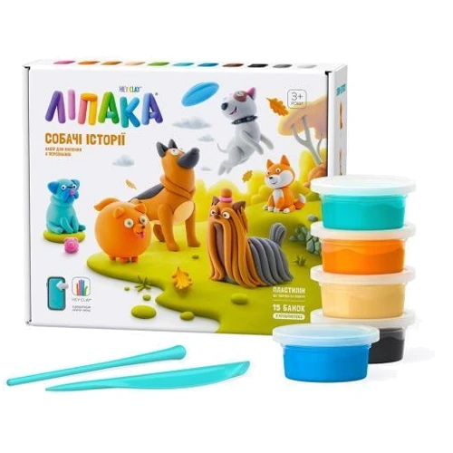 Меганабор пластилина Ліпака Собачьи истории (15024-UA01)