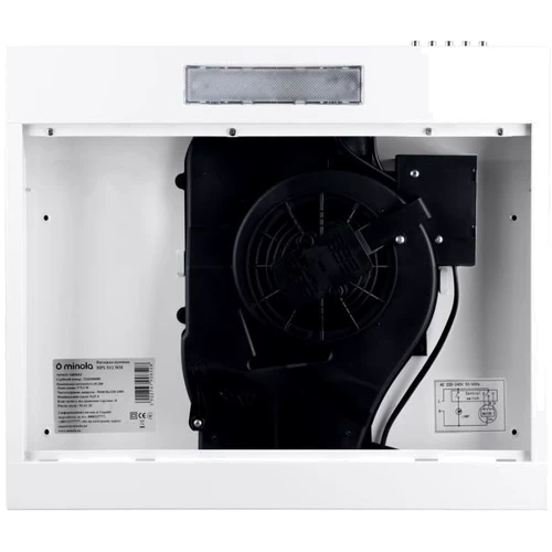 Вытяжка Minola HPL 512 WH: Материал корпуса металл