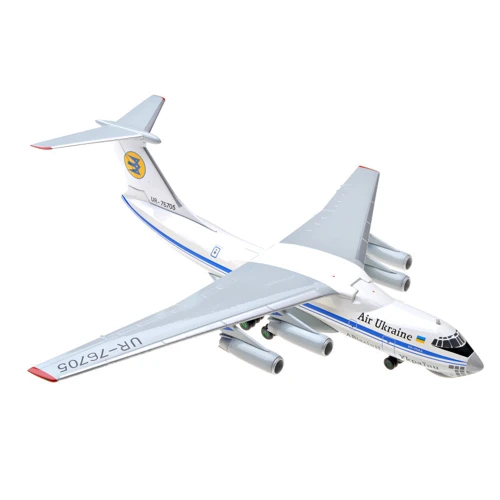 Военно-транспортный KUM самолет Ил-76 авиалинии Украины (Борт 76705)