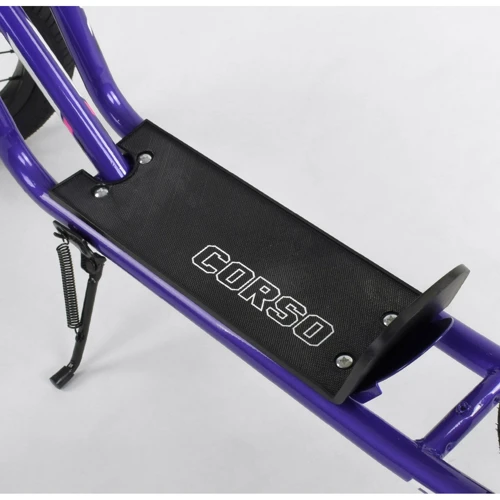 Самокат дитячий "Corso" надувні колеса 12 "+ ручний переднє гальмо Blue (86800): Тип гальма ручний
